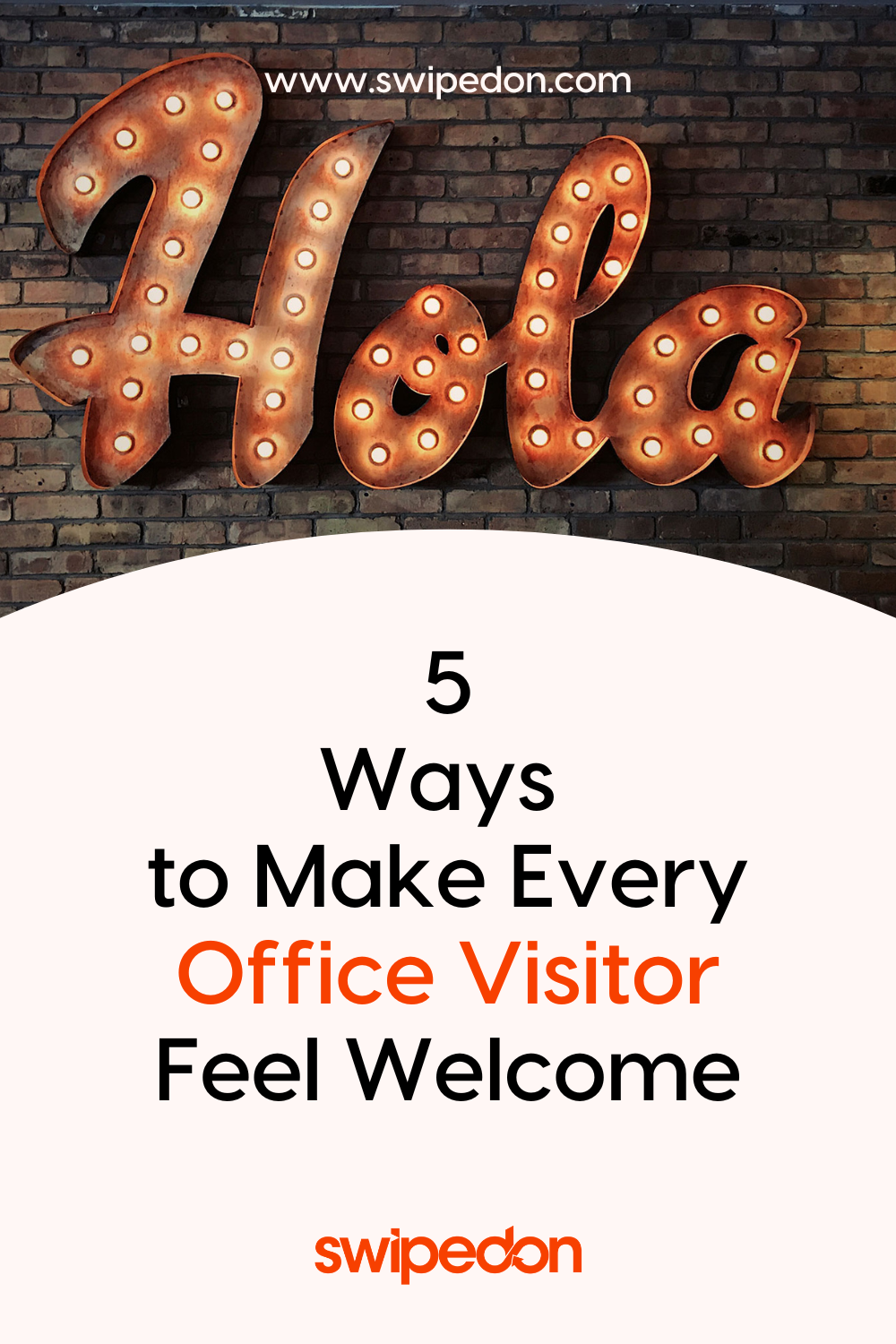 Make office visitors feel welcome: Share on Pinterest